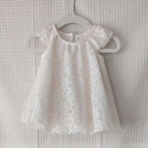 Baby Starters Cream Lace Dress Size 12 Months